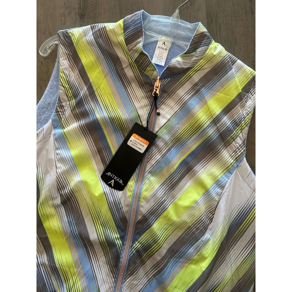 NEW! Antigua Imagine Jacket, Women's Size Medium Vest, Full Zip, Sleeveless